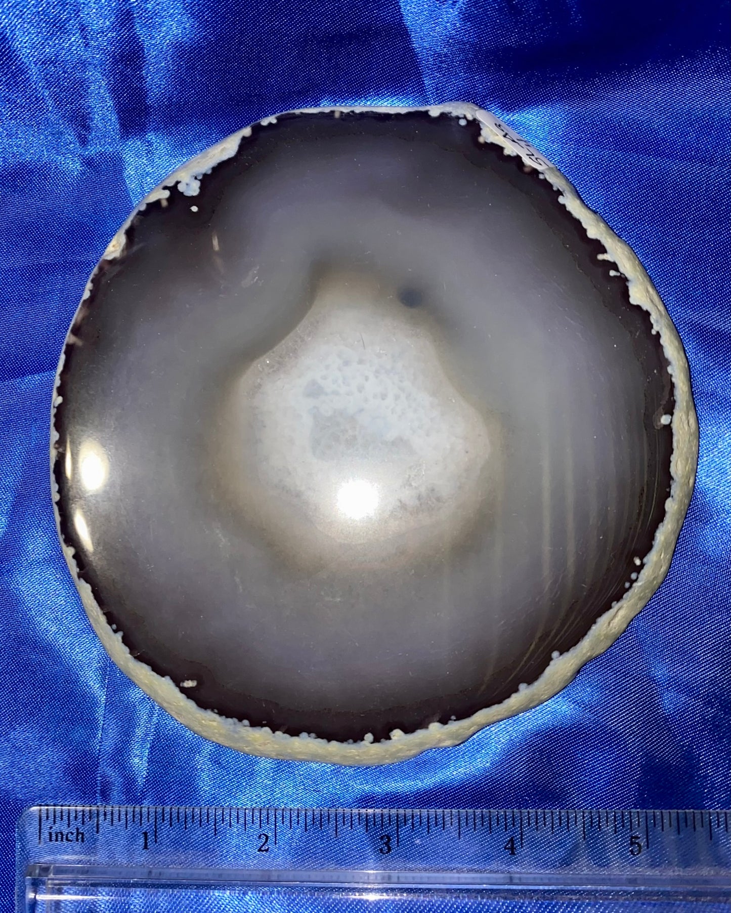 Thick Sliced Agate Slab 4 - polished multicolored crystal stone sculpture