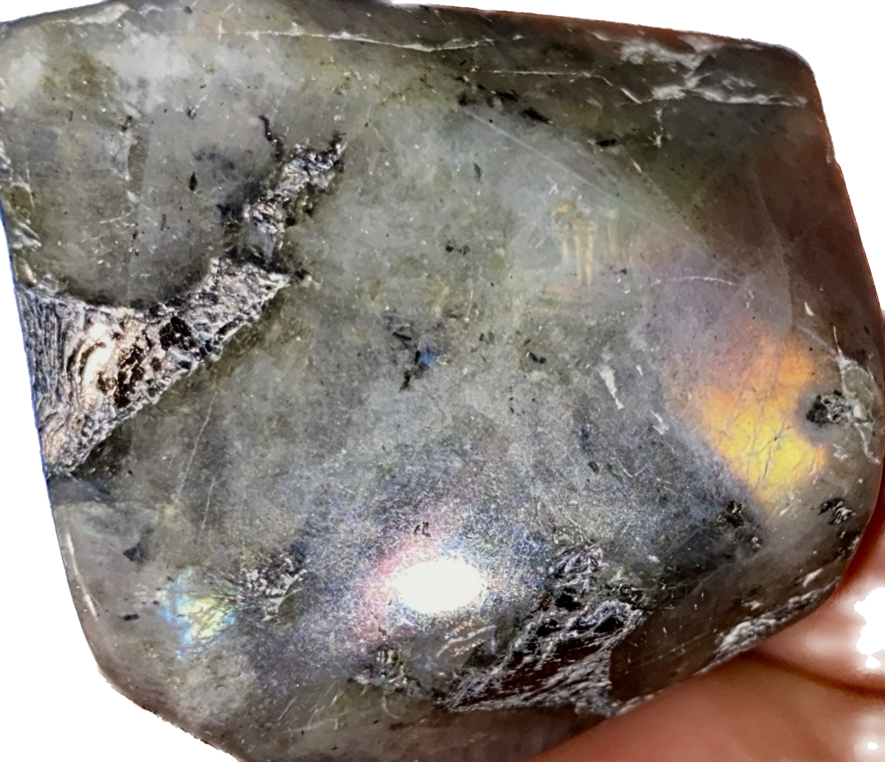 Labradorite Free Form 4,5,6s, blue and multicolored flash polished stone sculpture