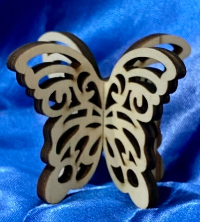 Wooden Butterfly Sphere Holder