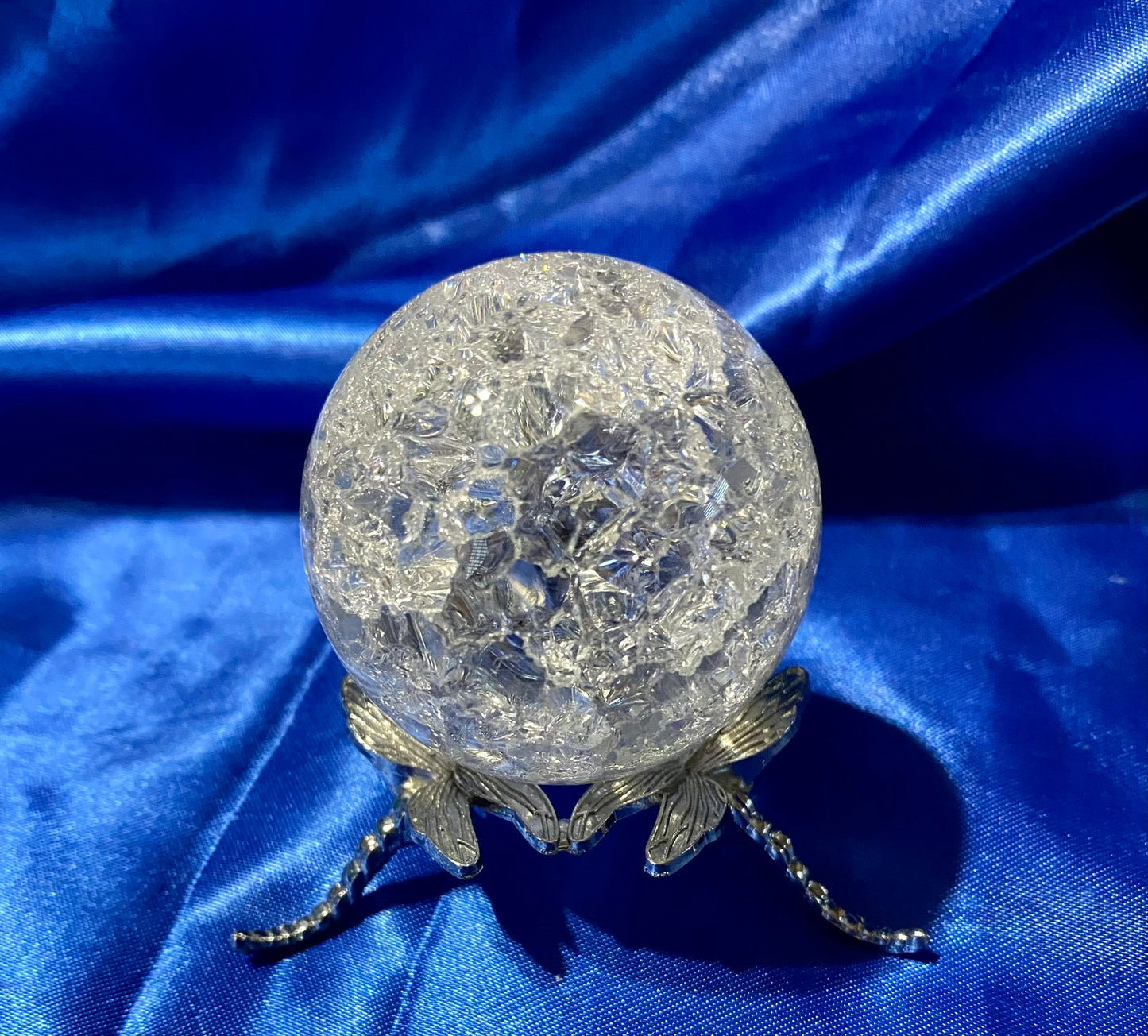 Metal Dragonfly Sphere Holder Display Stand