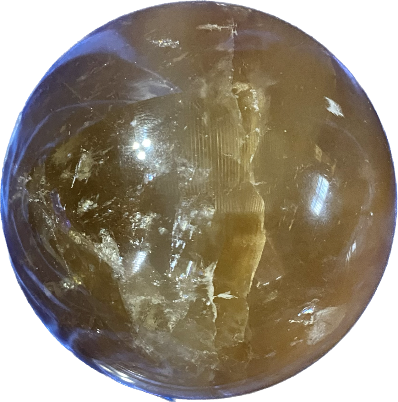 Honey Calcite Sphere m3 Polished Golden Calcite