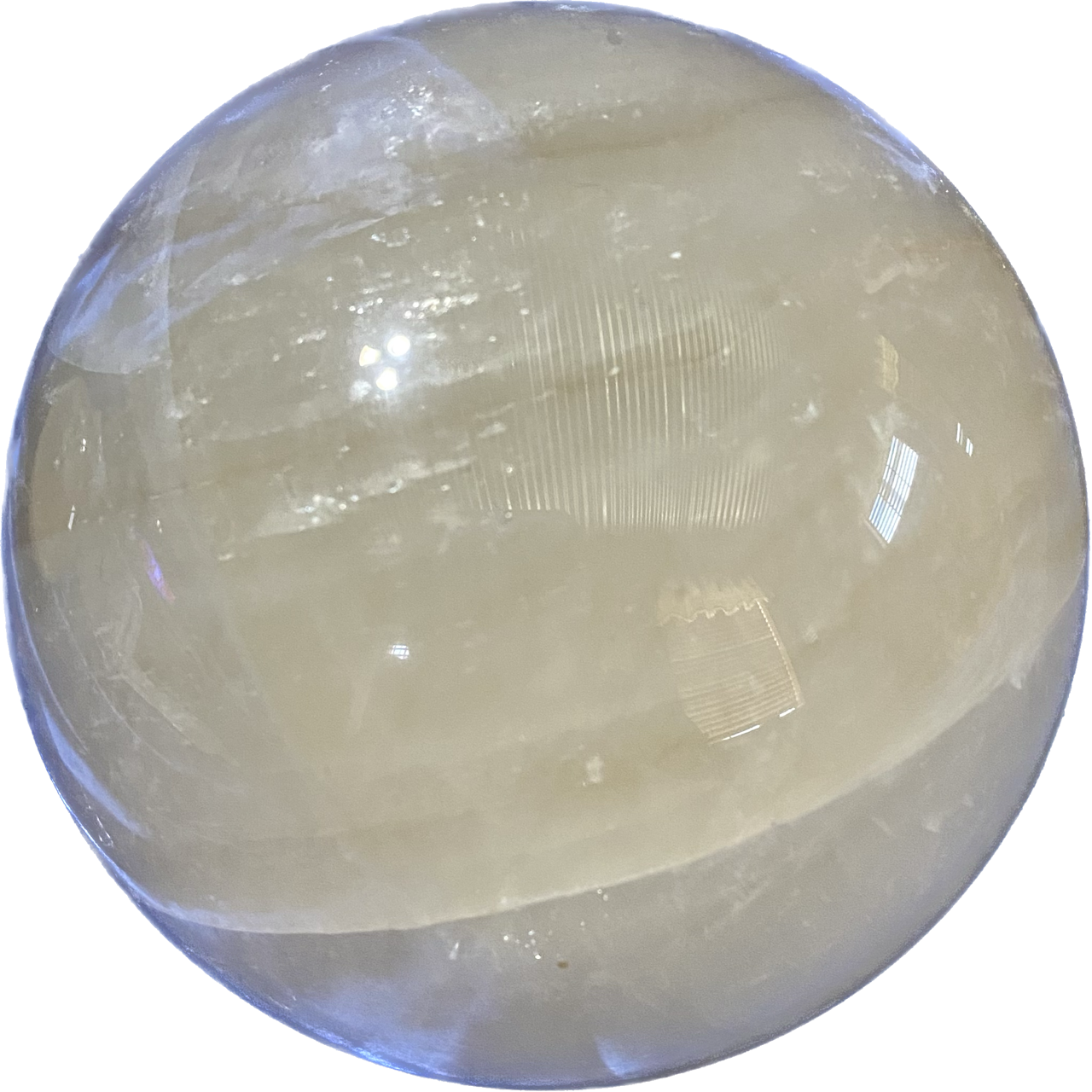 Honey Calcite Sphere L1 Polished Golden Calcite