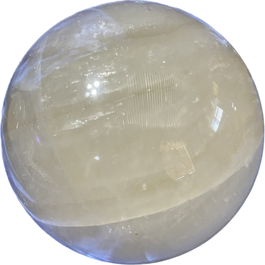 Honey Calcite Sphere L1 Polished Golden Calcite