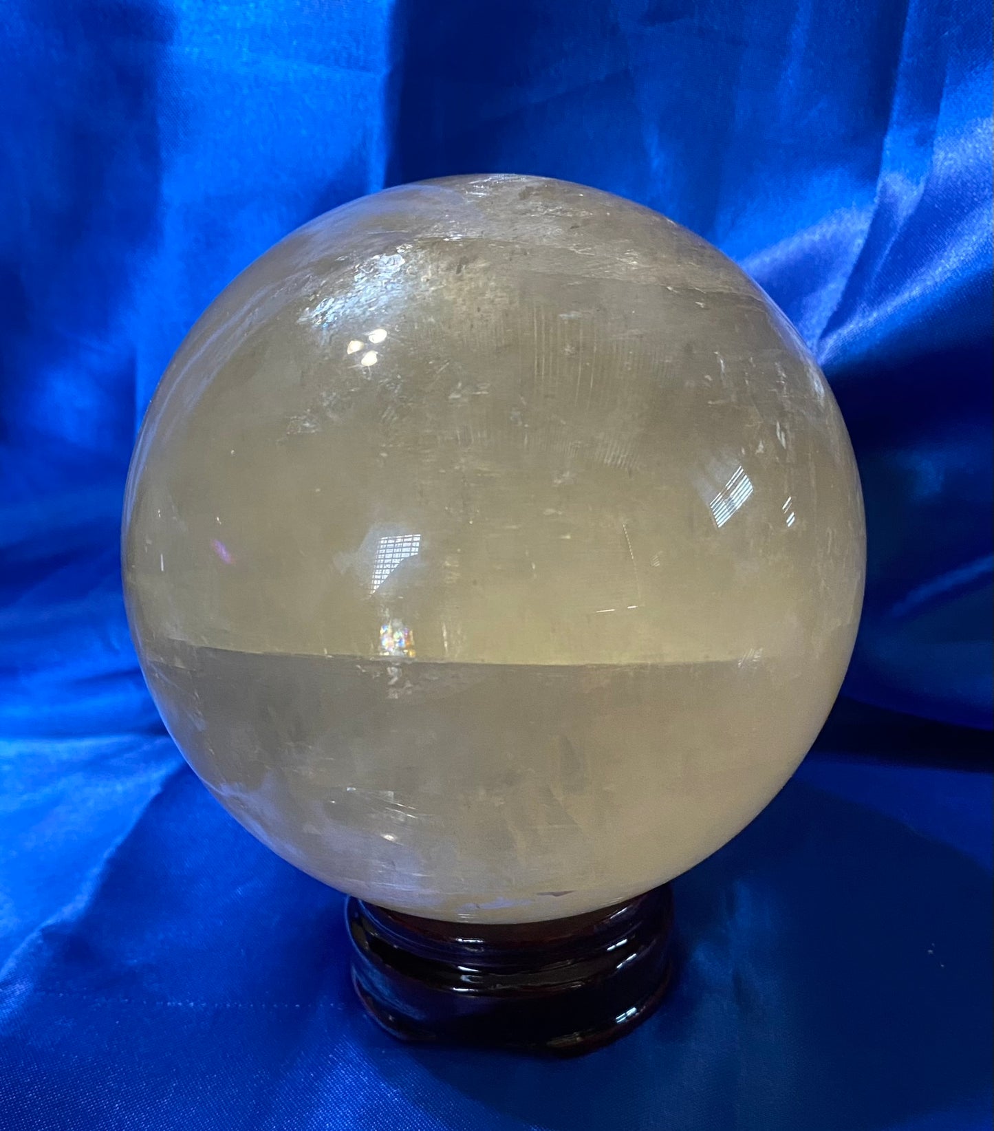 Honey Calcite Sphere L2 Polished Golden Calcite