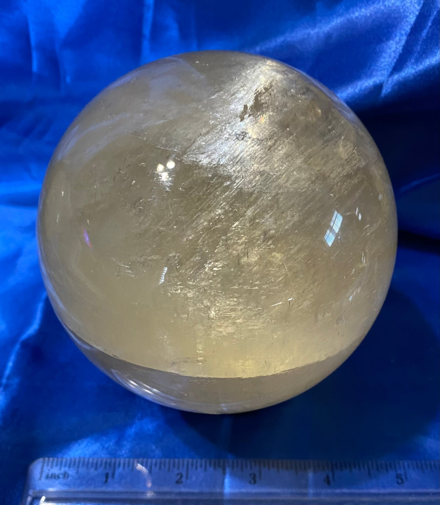 Honey Calcite Sphere L2 Polished Golden Calcite