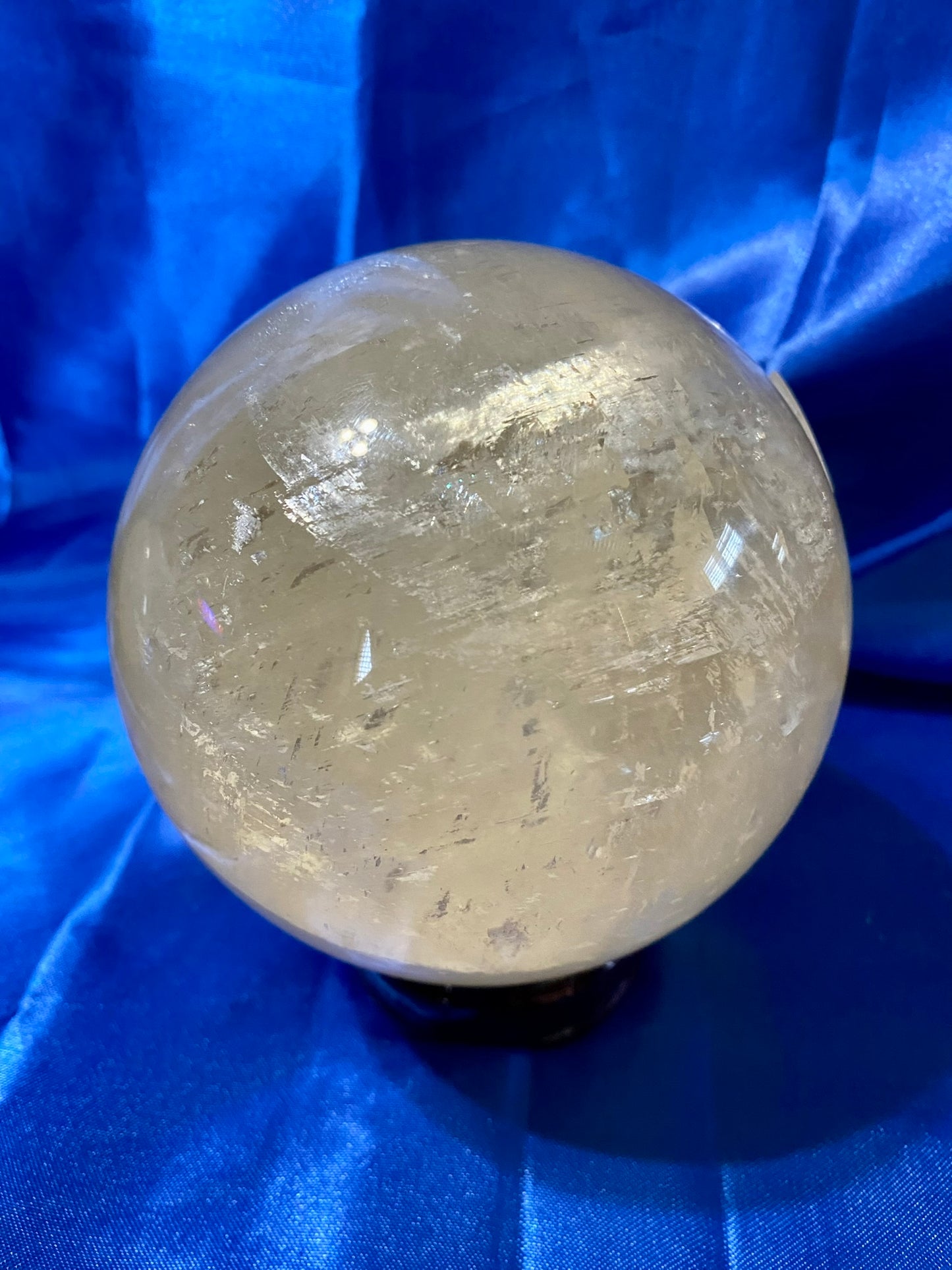 Honey Calcite Sphere L2 Polished Golden Calcite