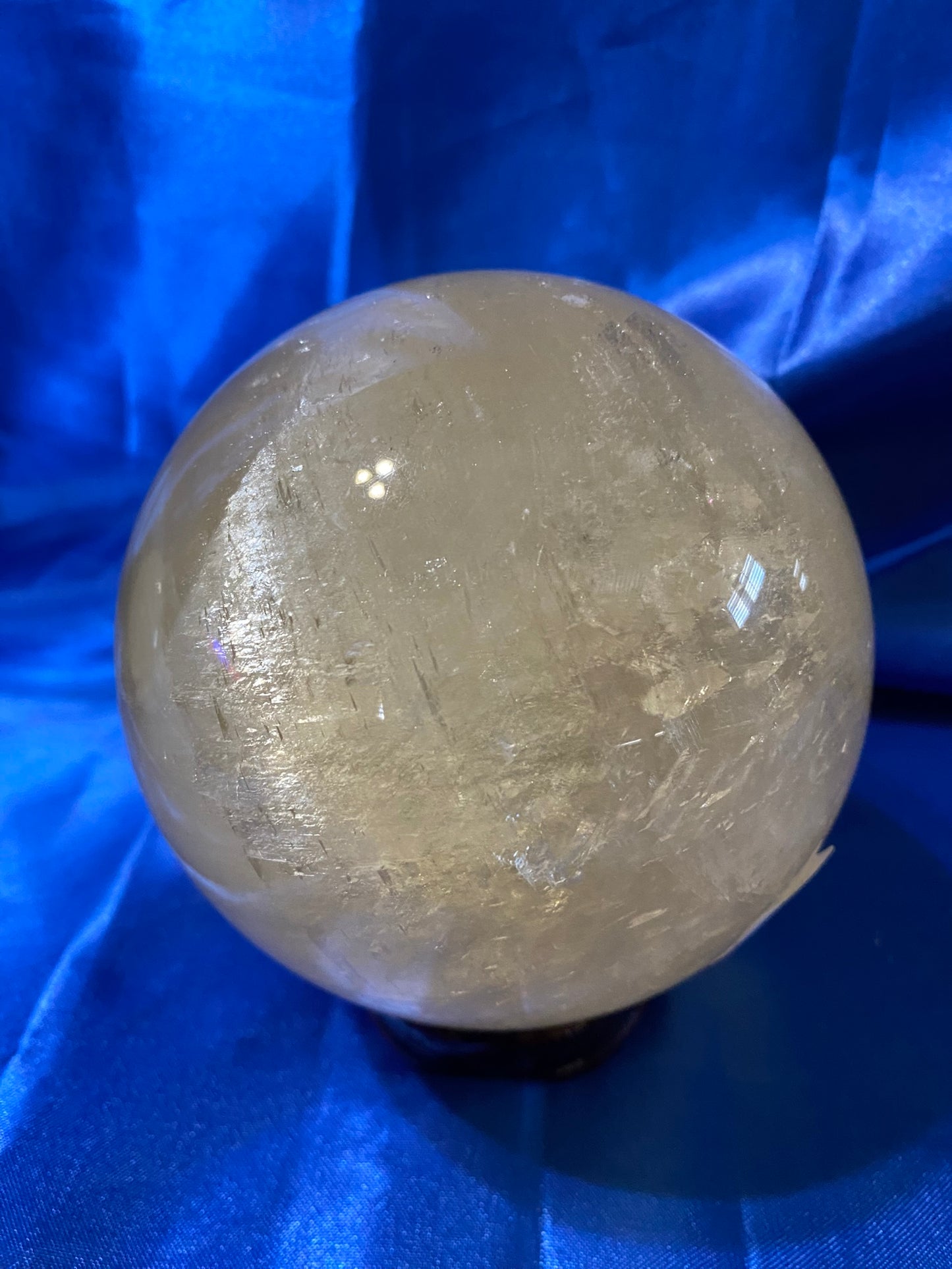 Honey Calcite Sphere L2 Polished Golden Calcite