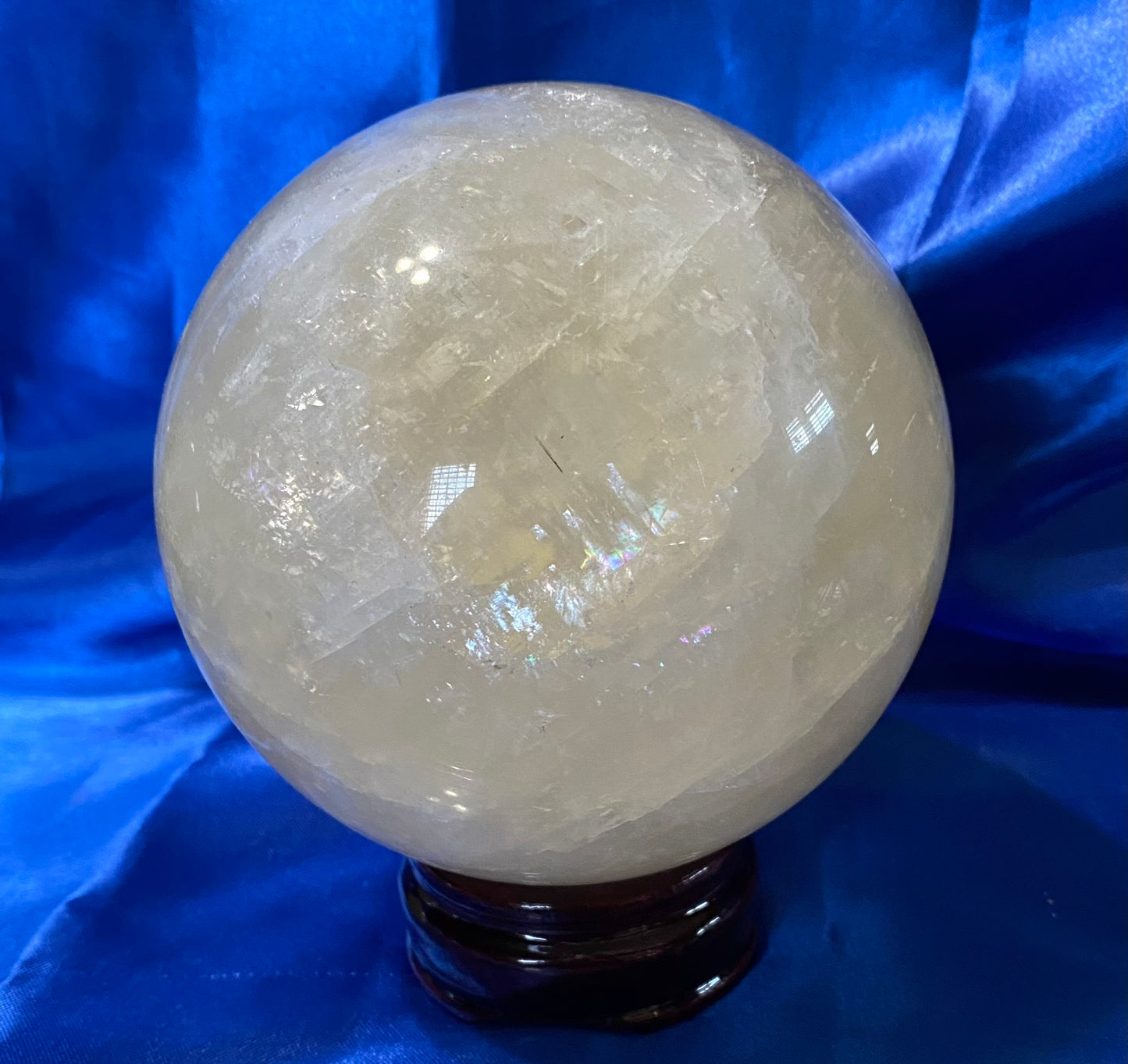 Honey Calcite Sphere L3 Polished Golden Calcite