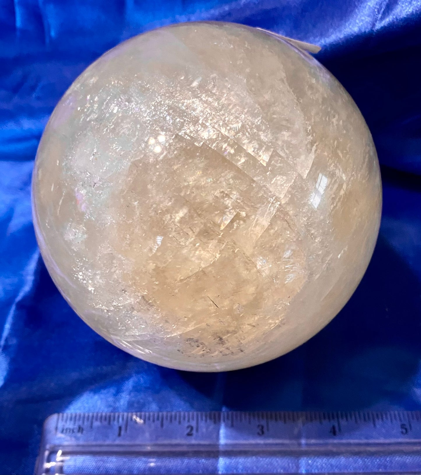 Honey Calcite Sphere L3 Polished Golden Calcite