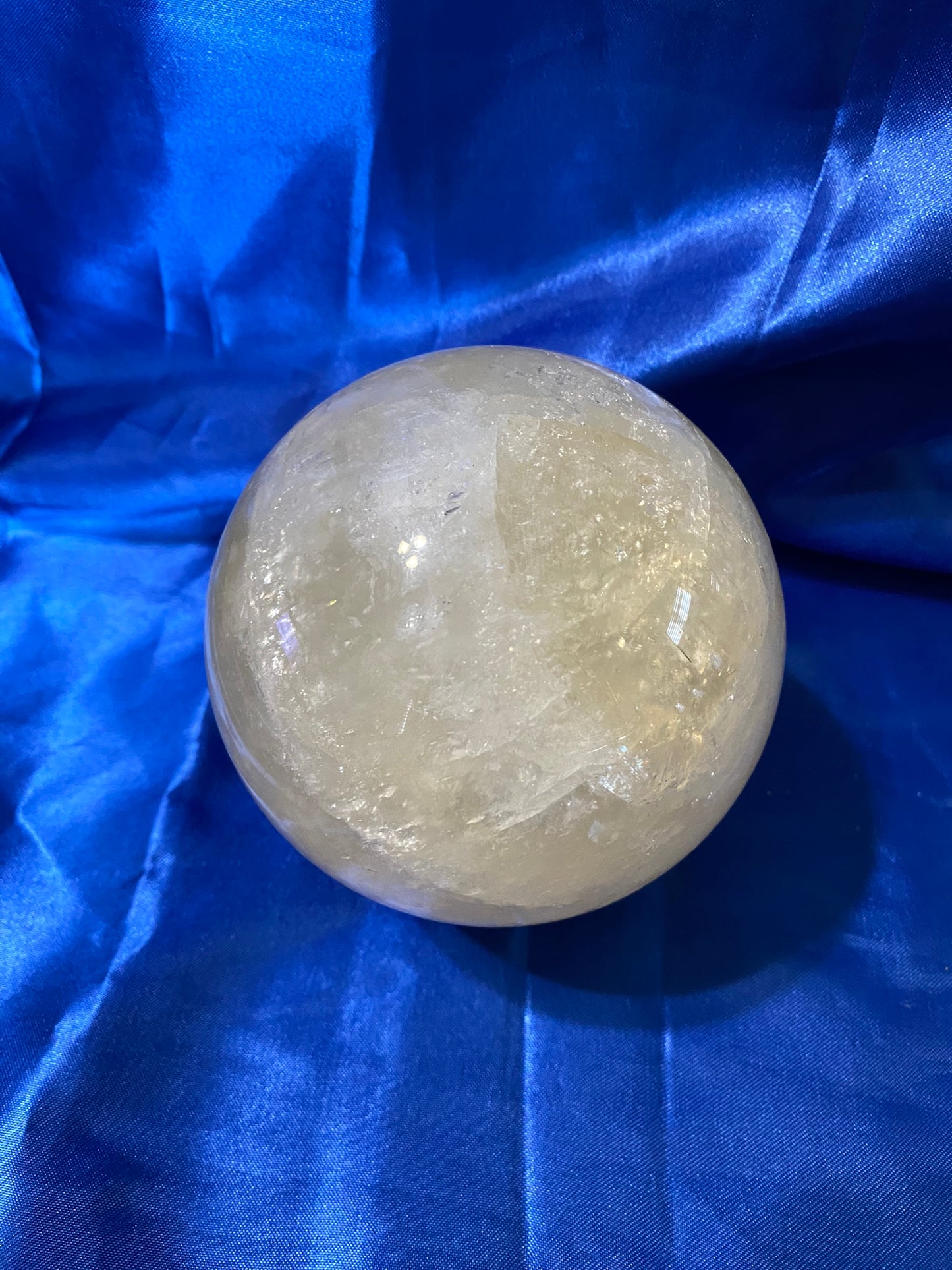 Honey Calcite Sphere L3 Polished Golden Calcite