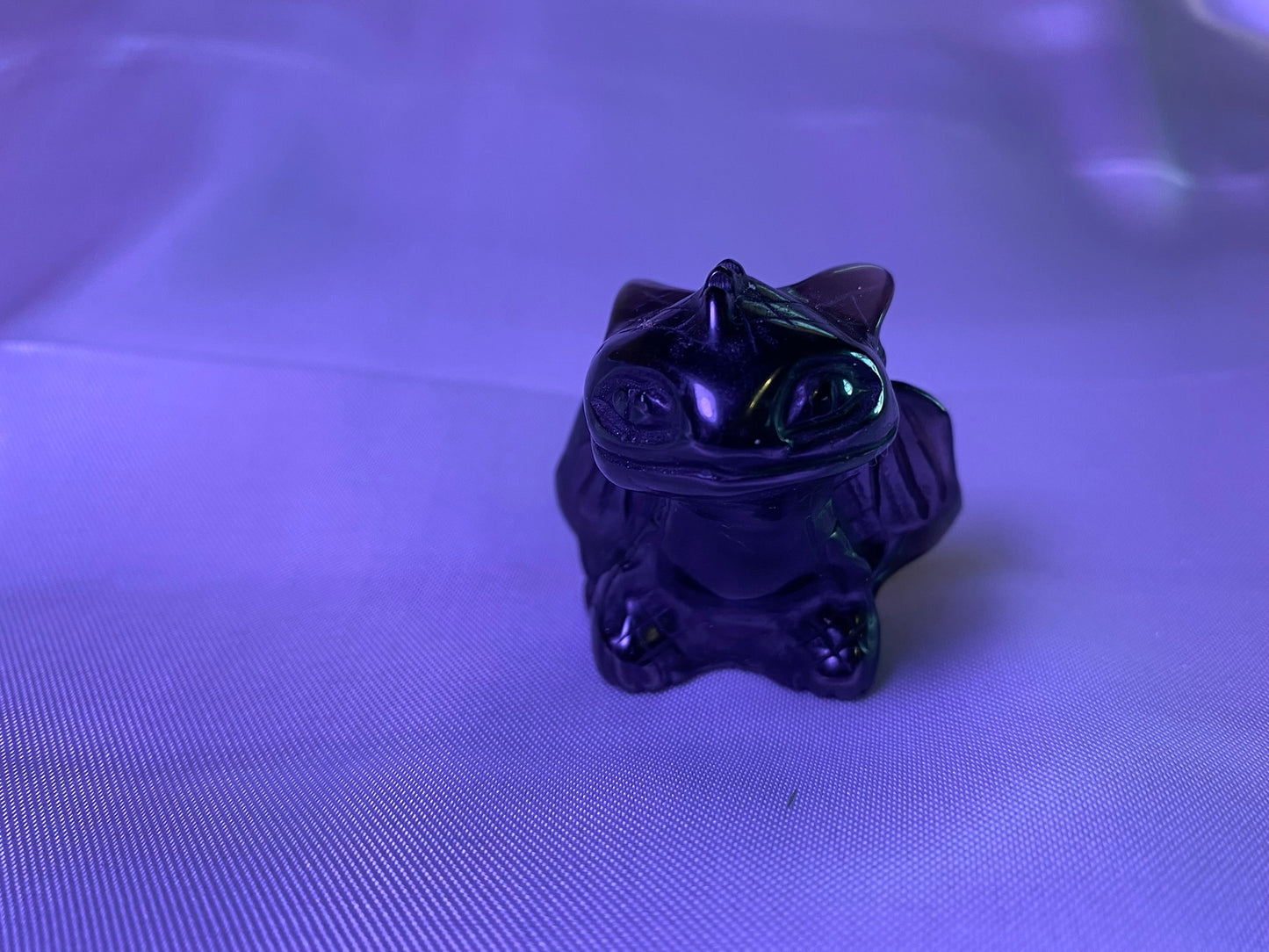 Obsidian Little Dragon Figurine