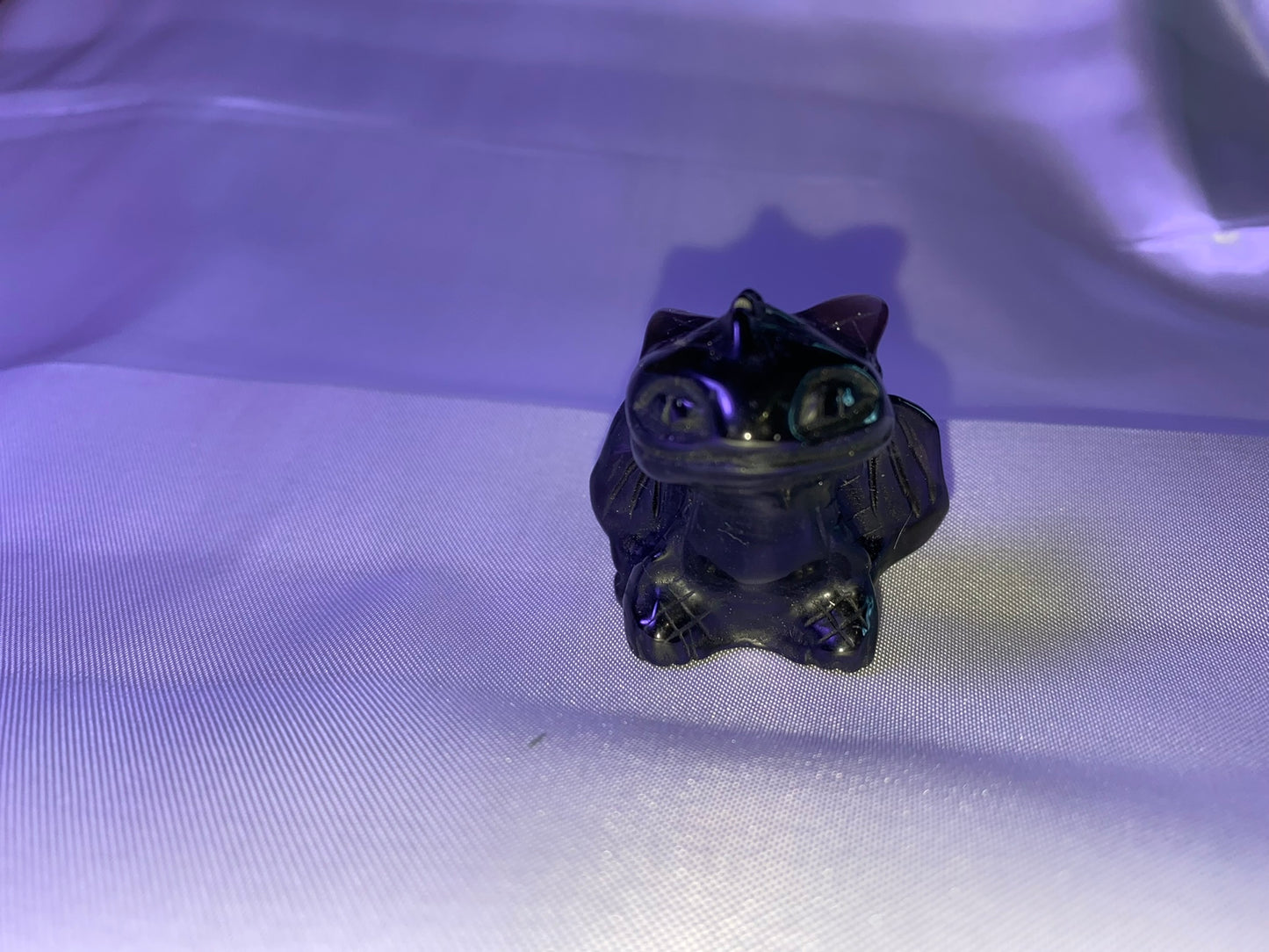 Obsidian Little Dragon Figurine