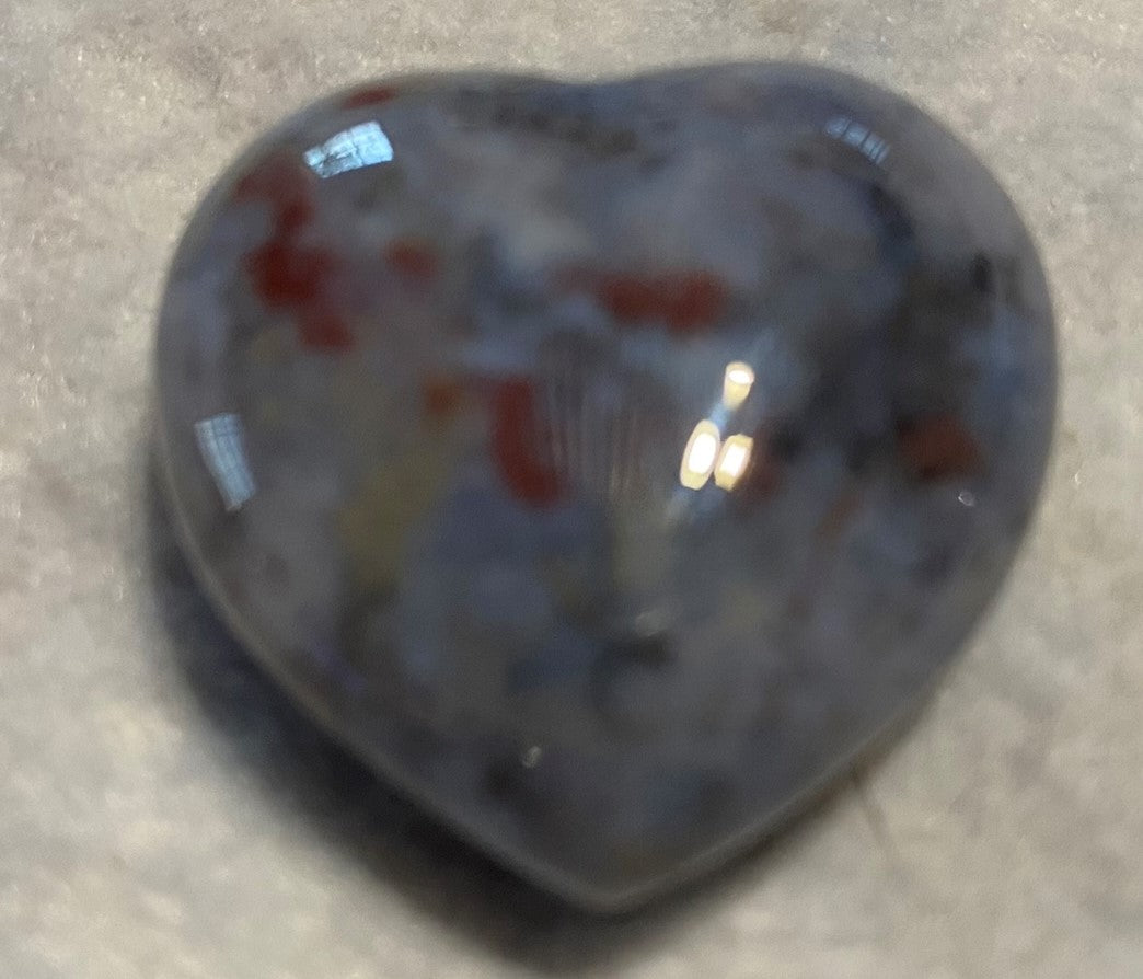 Chalcedony Heart Figurine