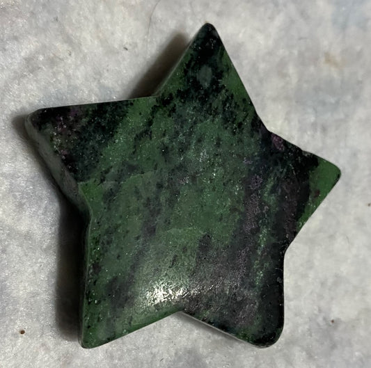 Ruby in Zoisite star (UV Reactive)