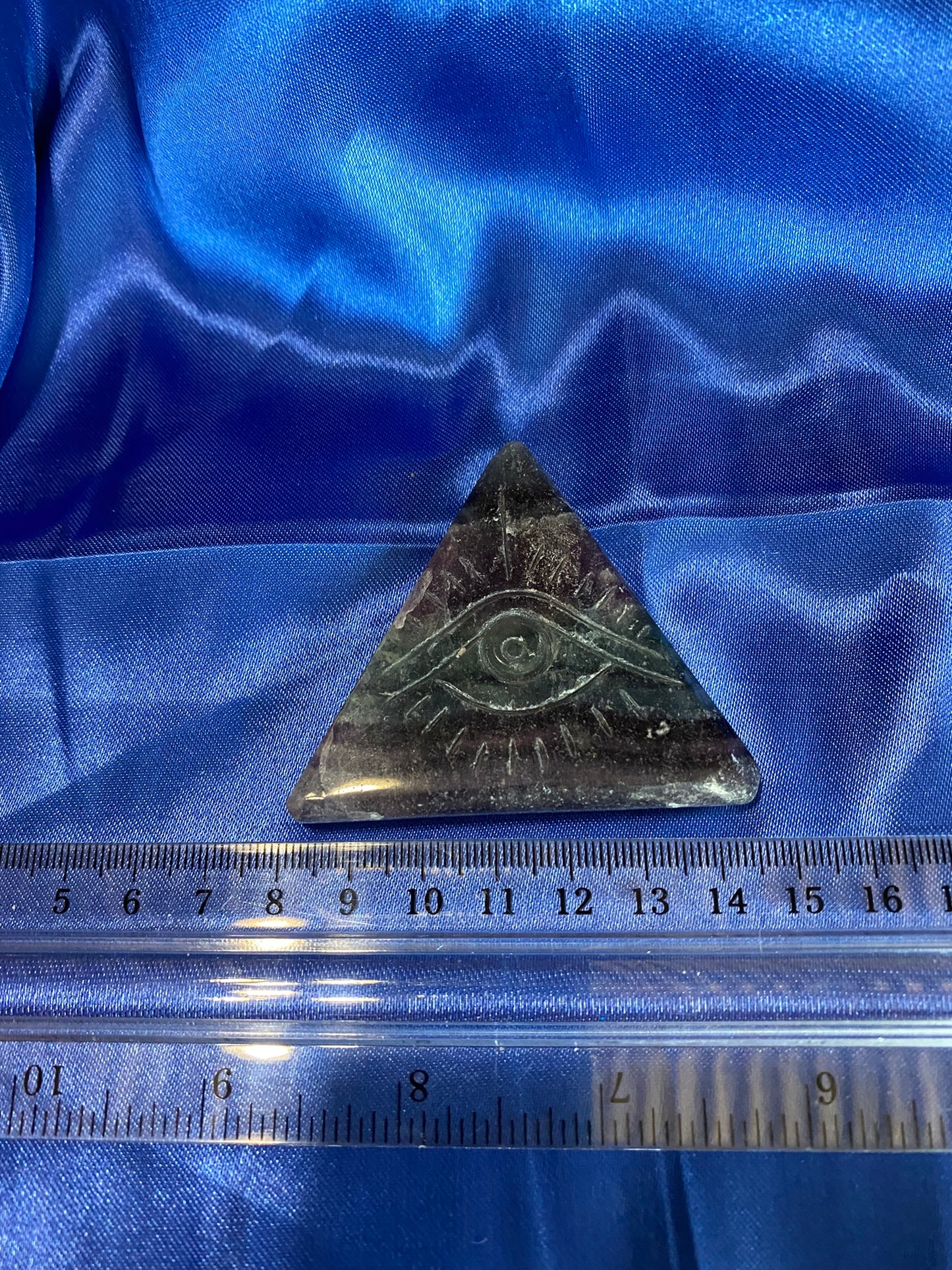 Rainbow Fluorite "Eye of Providence" Figure