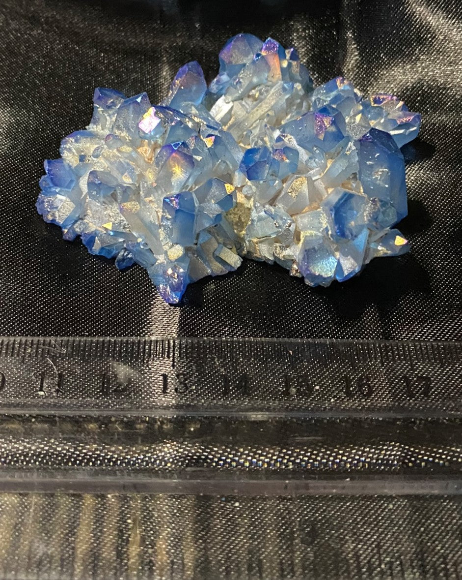 Quartz Aura Cluster (blue)