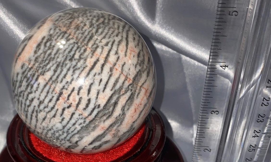 Pink Zebra Jasper Sphere