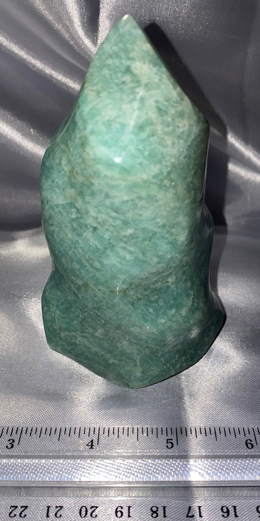 Amazonite Flame Sculpture