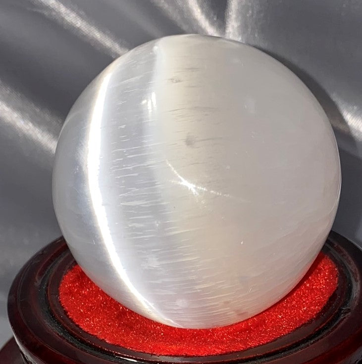 Selenite Sphere 1, 2