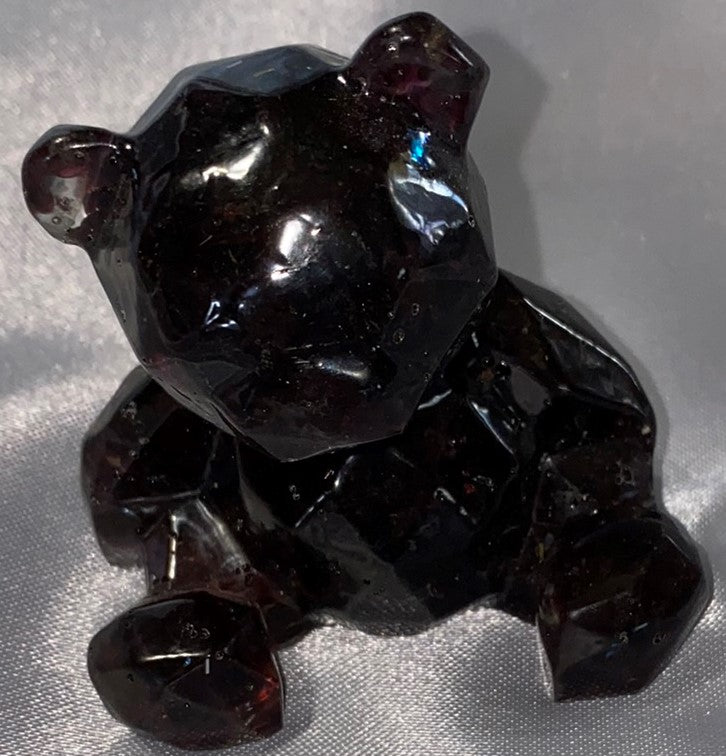 Resin Bear Figurine (Smoky Quartz filled)