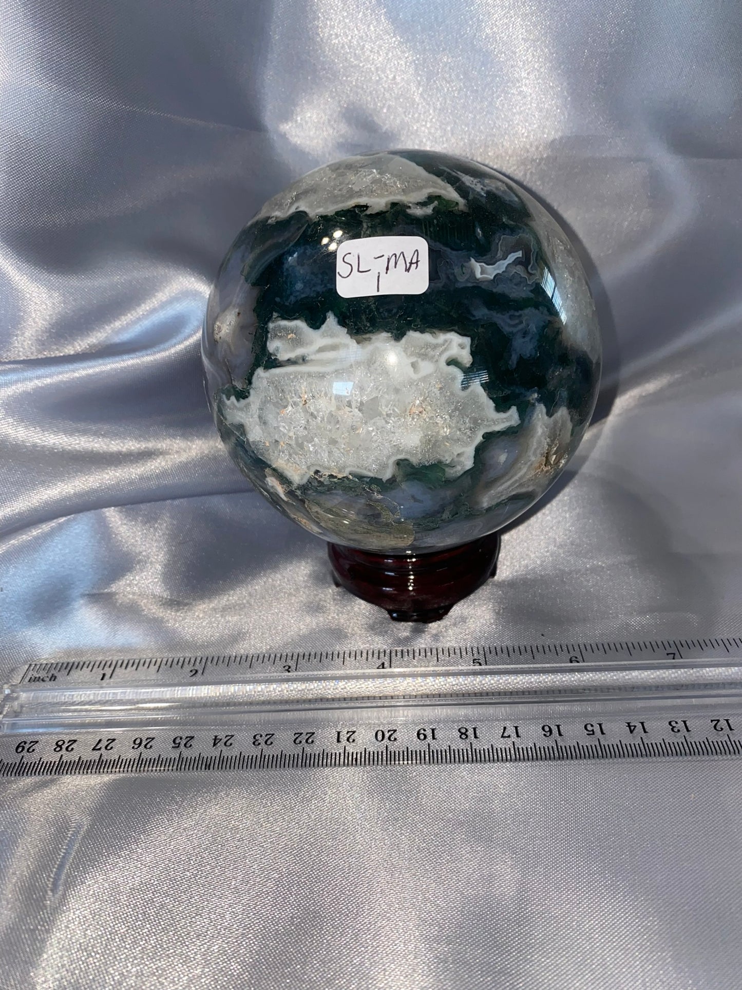 Moss Agate Sphere - large