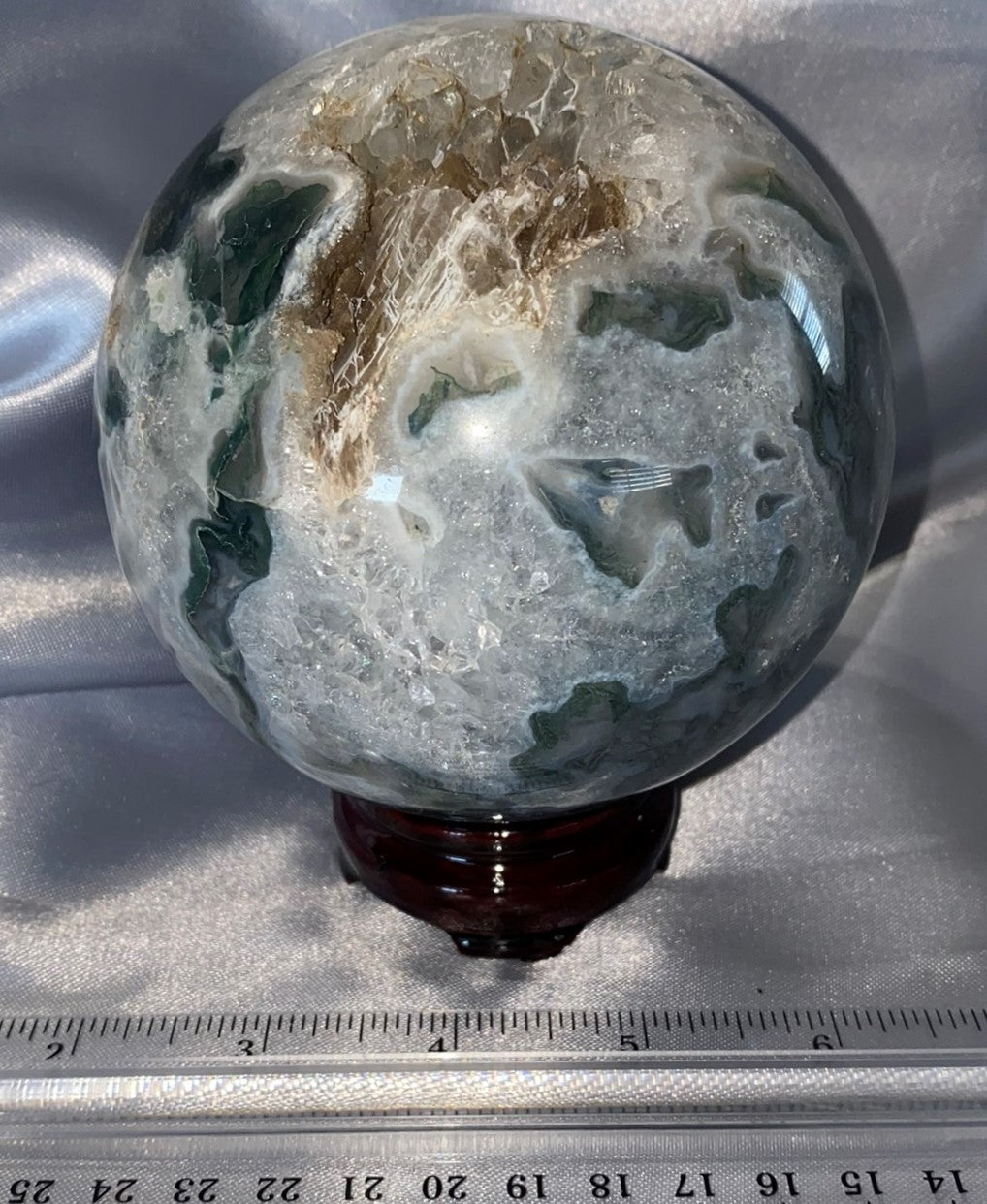 Moss Agate Sphere - large