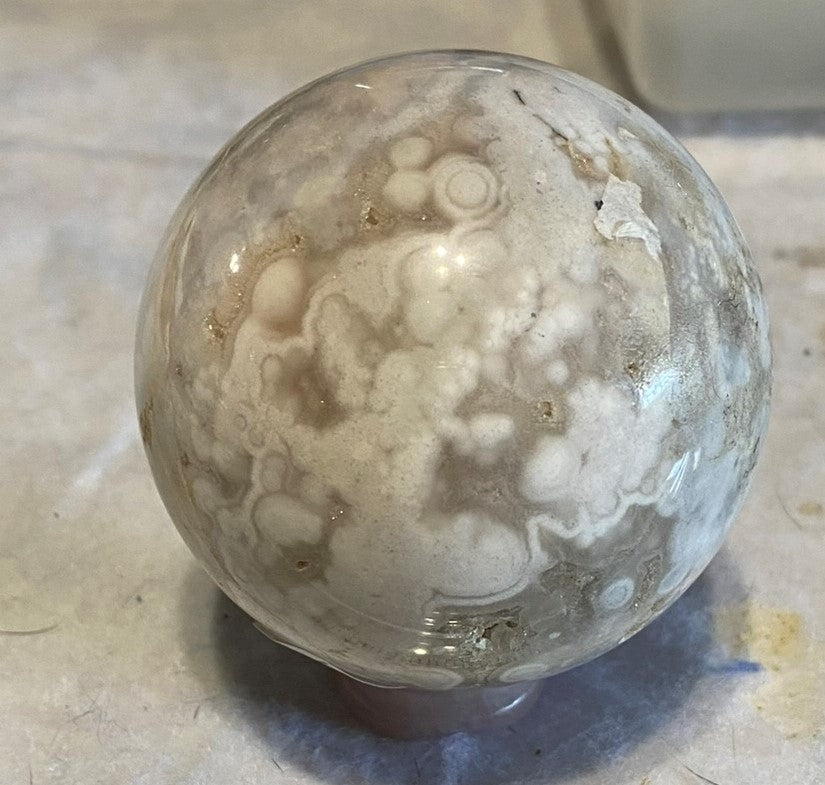 Flower Agate Sphere