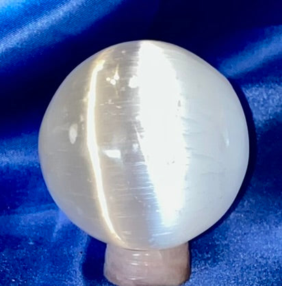 Selenite Sphere 1, 2