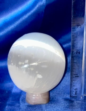 Selenite Sphere 1, 2