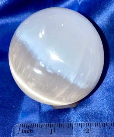 Selenite Sphere 1, 2