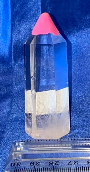 Smelted Quartz Point 1s - polished clear mini-tower sculpture