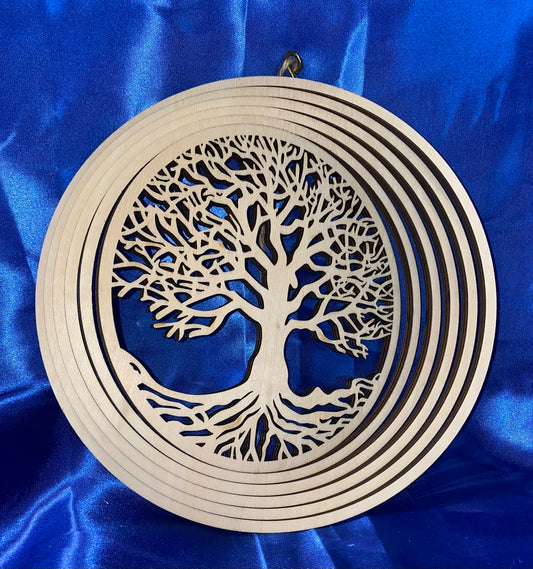 Wooden Wind-Spinner - Tree of Life