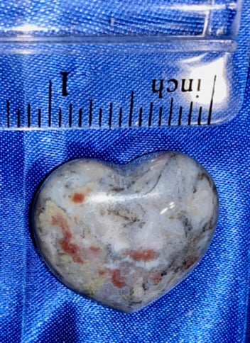 Chalcedony Heart Figurine