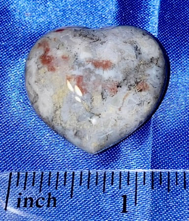 Chalcedony Heart Figurine