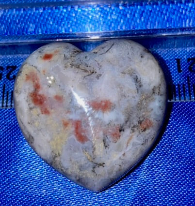 Chalcedony Heart Figurine