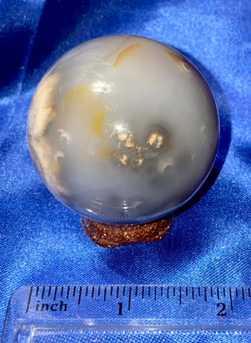 Flower Agate Sphere