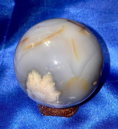 Flower Agate Sphere