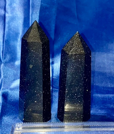 Blue Sandstone Point m1,2  - polished stone mini-tower sculpture