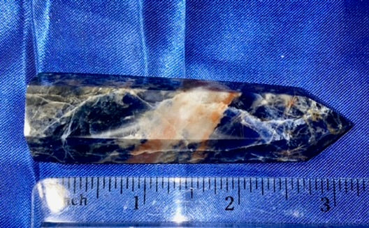 Sunset Sodalite Point lg (small chip = discount)