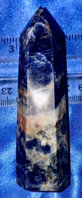 Sunset Sodalite Point lg (small chip = discount)