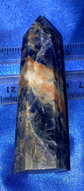 Sunset Sodalite Point lg (small chip = discount)