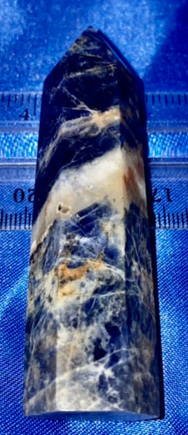 Sunset Sodalite Point lg (small chip = discount)