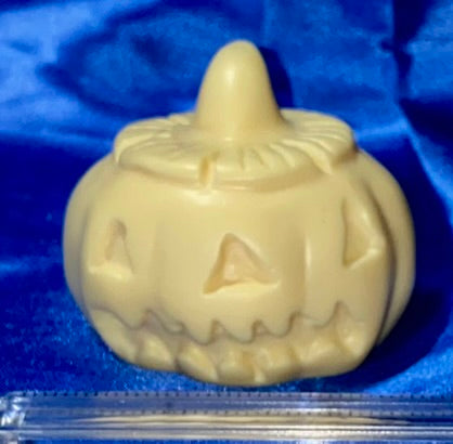 Jack-o-Lantern figurine, Tagua Fruit (AKA Palm FruitIvory)