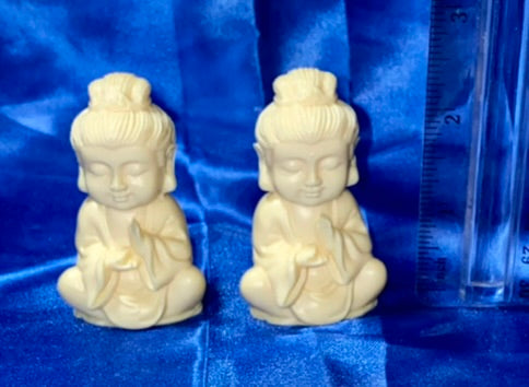 Buddha figurine, Tagua Fruit (AKA Palm FruitIvory)