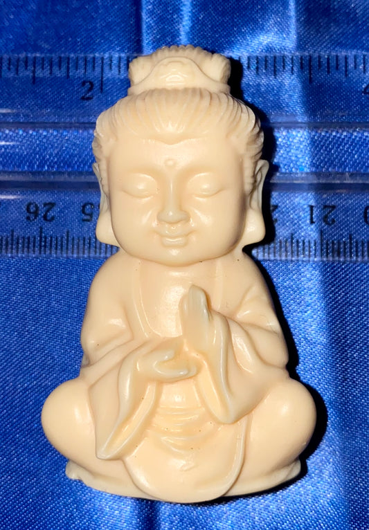 Buddha figurine, Tagua Fruit (AKA Palm FruitIvory)