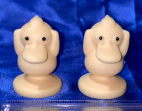 Psyduck Figurine (Pokémon) made of Tagua Fruit (AKA Palm FruitIvory)