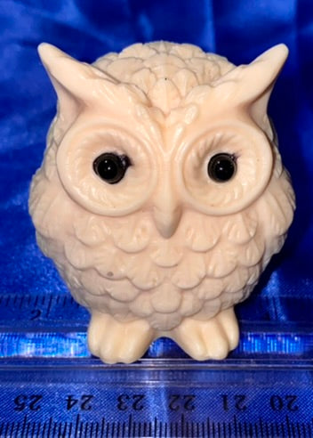 Owl Figurine made of Tagua Fruit (AKA Palm FruitIvory)