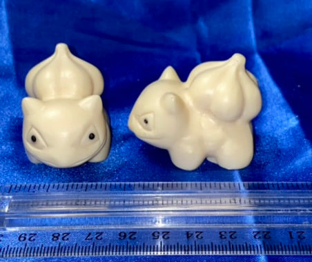 Bulbasaur Figurine (Pokémon) made of Tagua Fruit (AKA Palm Ivory)