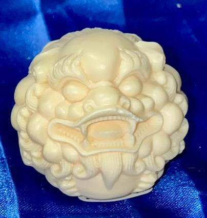 Dragon Sphere Figurine, Tagua Fruit (AKA Palm FruitIvory)