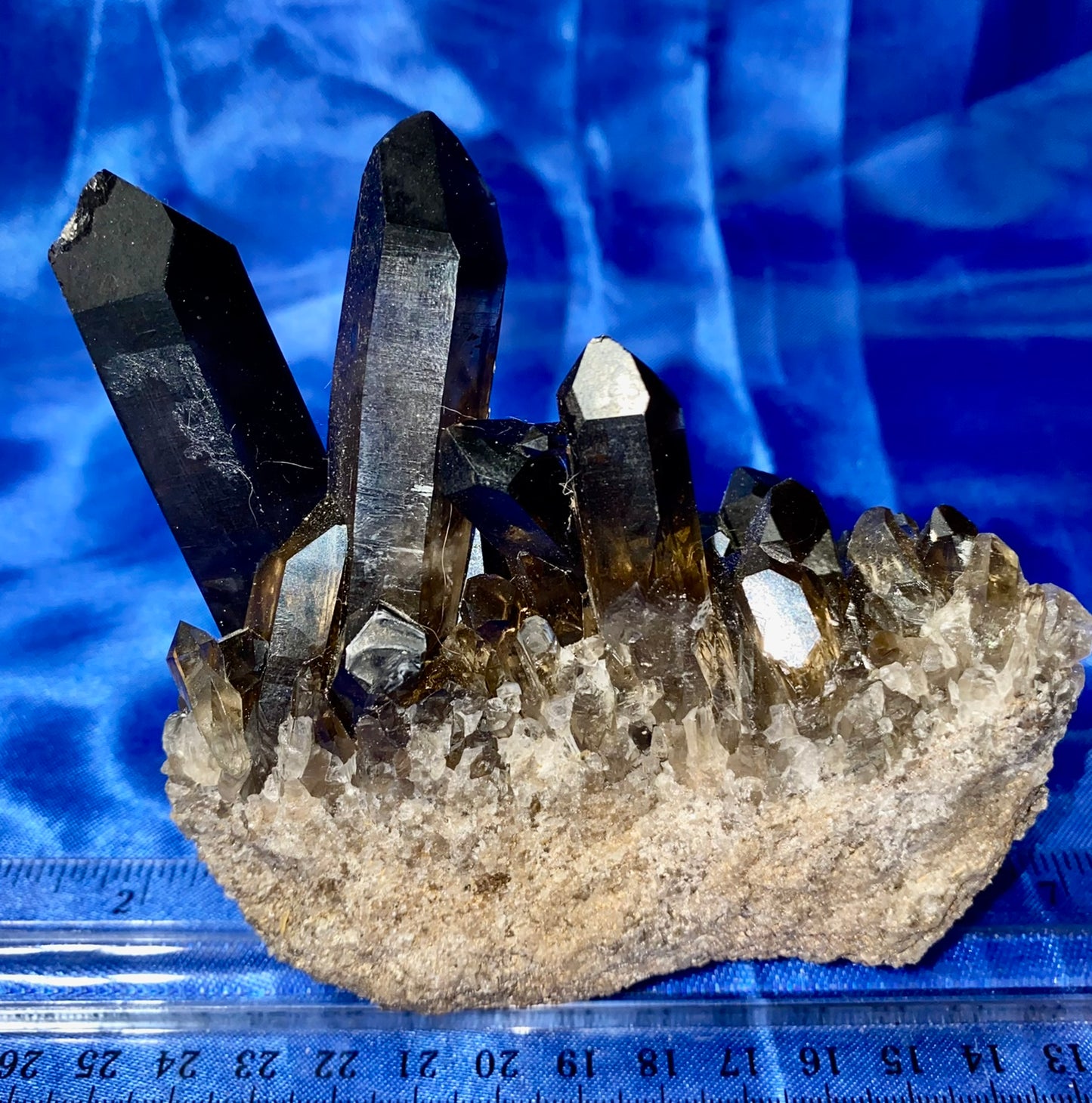 Smoky Quartz Cluster